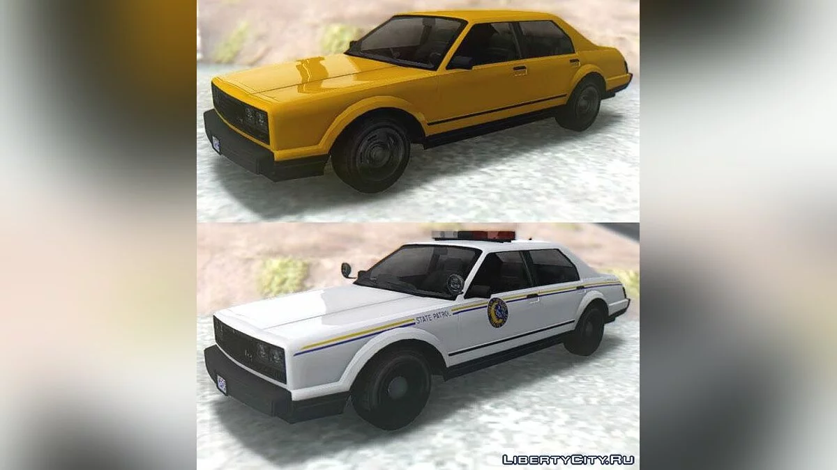GTA V Albany Esperanto & Police Roadcruiser / GTA San Andreas