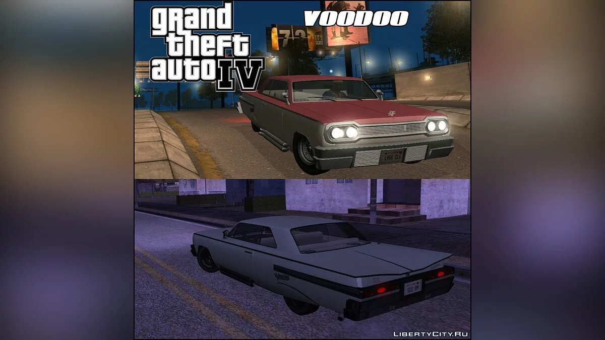 GTA 4 Declasse Voodoo / GTA San Andreas