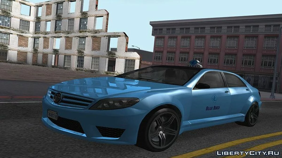 GTA V Benefactor Schafter Blue Bird Taxi / GTA San Andreas