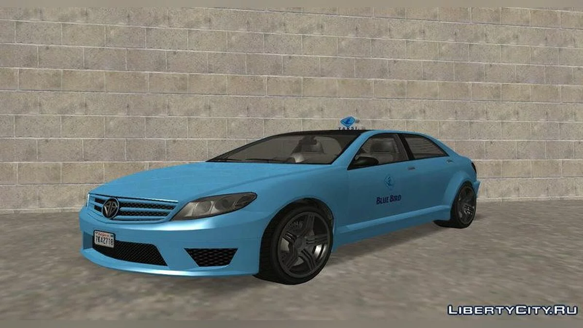 GTA V Benefactor Schafter Blue Bird Taxi / GTA San Andreas