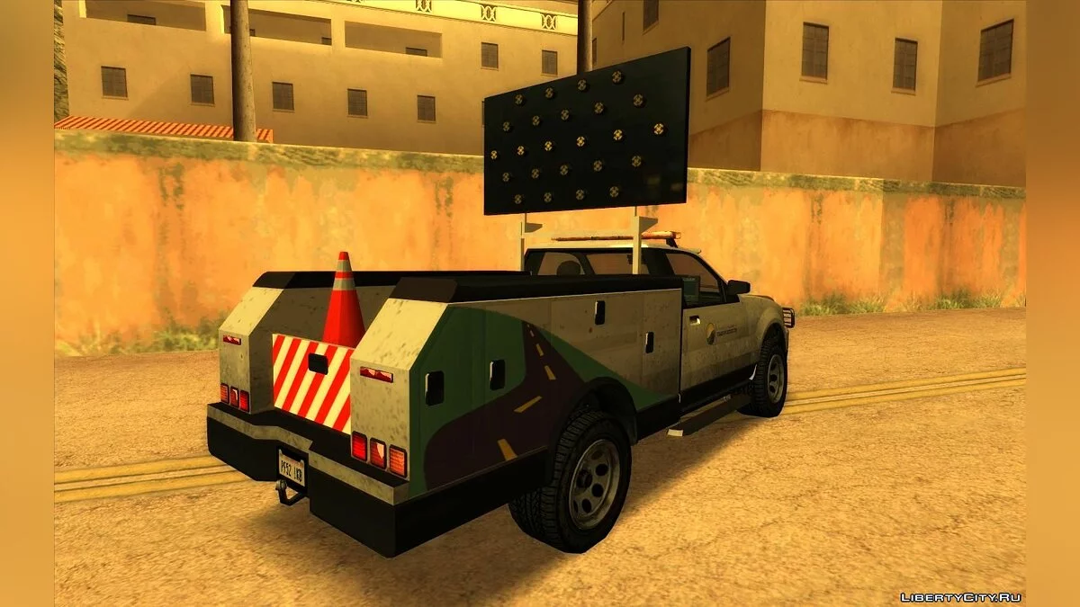 GTA 5 Vapid Utility Arrow Board LSDOT / GTA San Andreas