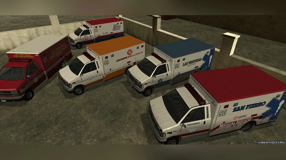Brute Ambulance from GTA 5 / GTA San Andreas