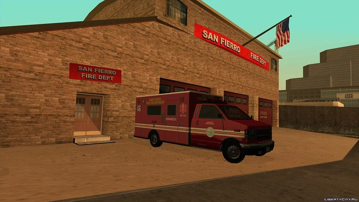 Brute Ambulance from GTA 5 / GTA San Andreas