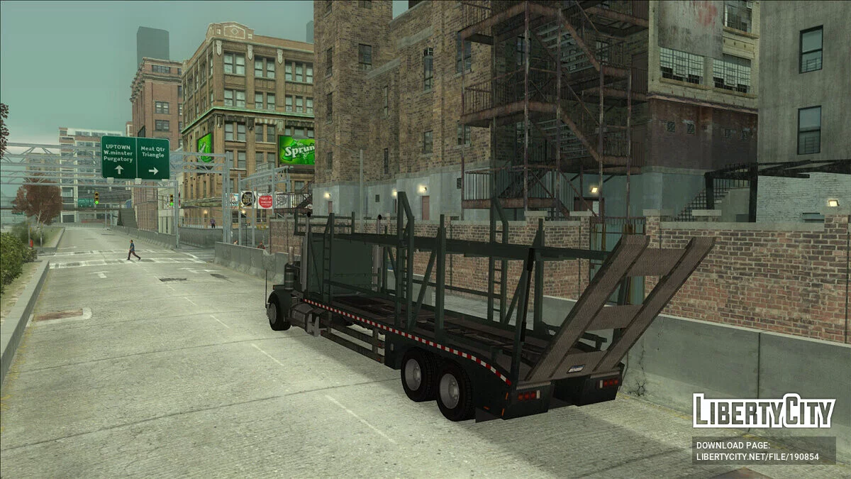 GTA 5 MTL Flatbed Car Hauler / GTA San Andreas