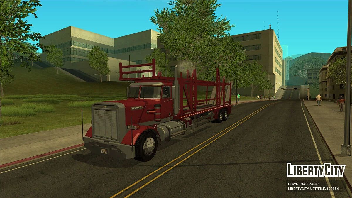 GTA 5 MTL Flatbed Car Hauler / GTA San Andreas