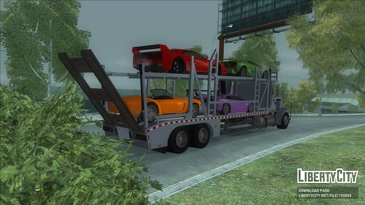 GTA 5 MTL Flatbed Car Hauler / GTA San Andreas