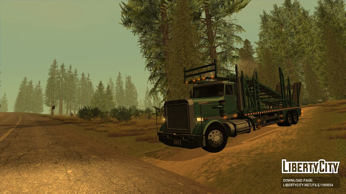 GTA 5 MTL Flatbed Car Hauler / GTA San Andreas