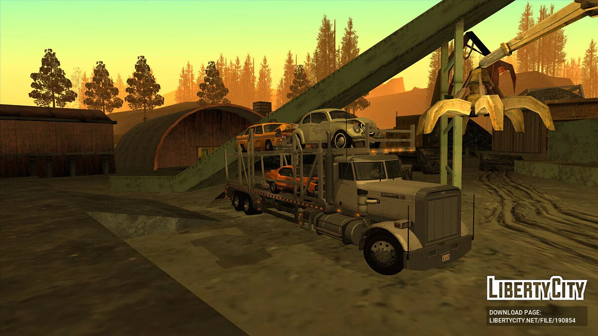 GTA 5 MTL Flatbed Car Hauler / GTA San Andreas