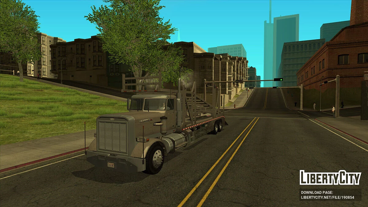 GTA 5 MTL Flatbed Car Hauler / GTA San Andreas