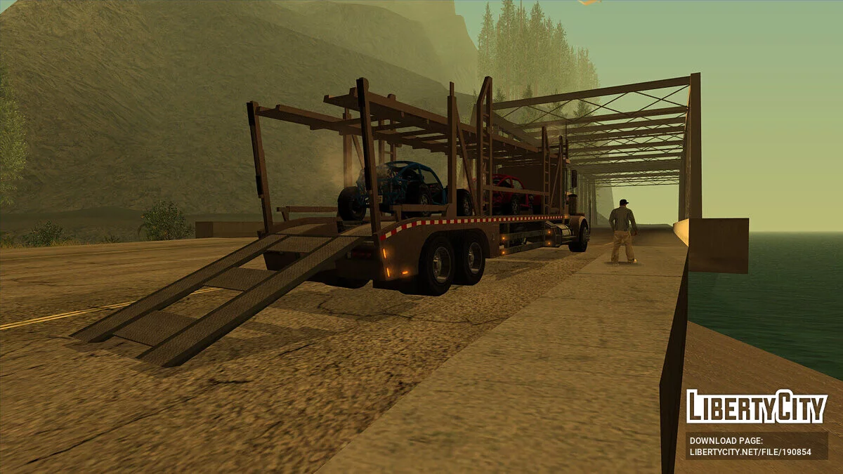 GTA 5 MTL Flatbed Car Hauler / GTA San Andreas