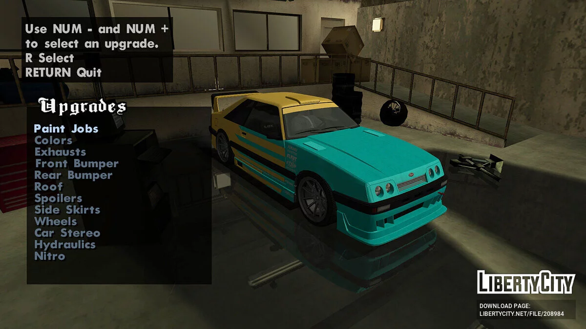 GTA 4 Vapid Uranus LS / GTA San Andreas