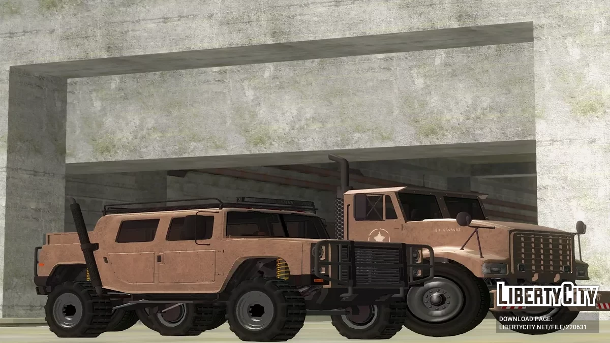 Mammoth Patriot Military (GTA V / Online) [HD Unvierse Style] [Only Vehfuncs] / GTA San Andreas