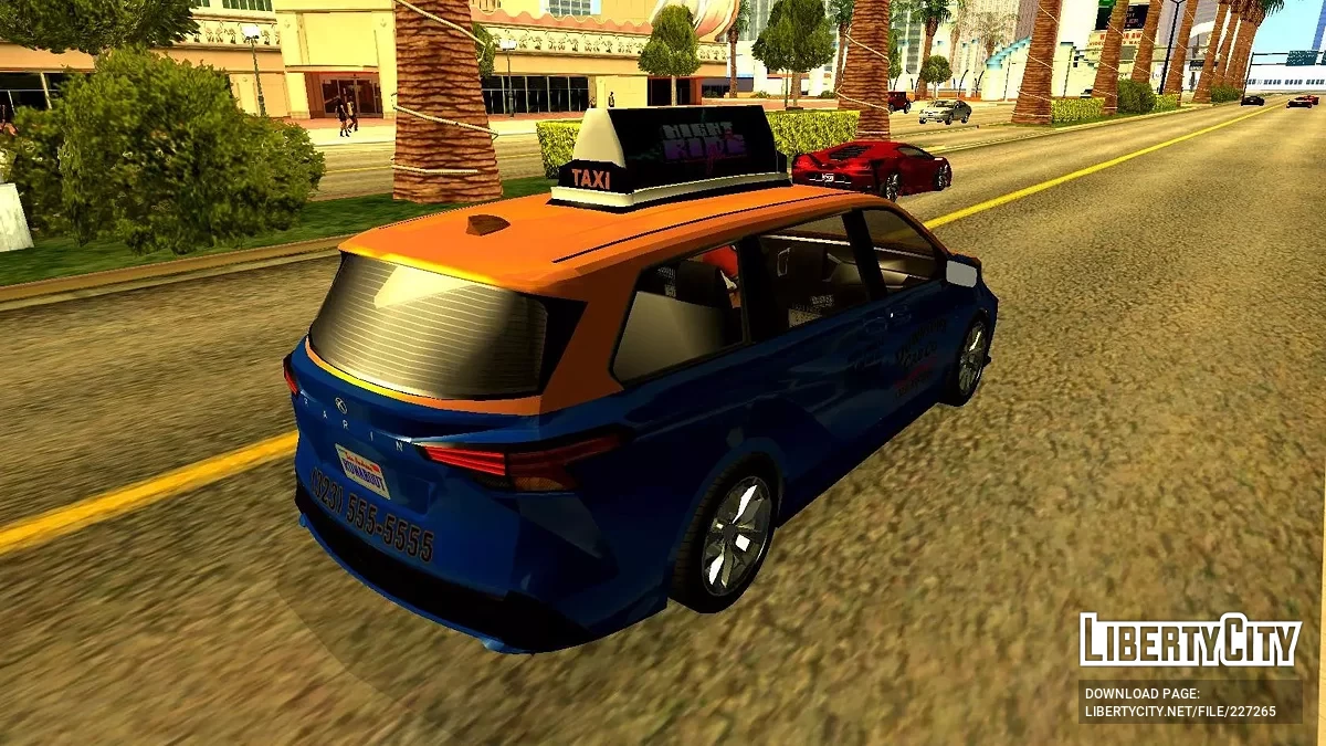 Таксі Karin Vivanite з GTA 5 / GTA San Andreas
