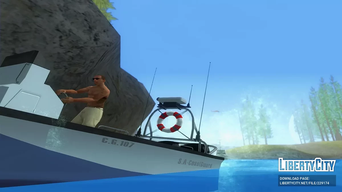 Dinka Guardia Costera de GTA 5 / Online [Estilo HD Unvierse / Vehfuncs] / GTA San Andreas