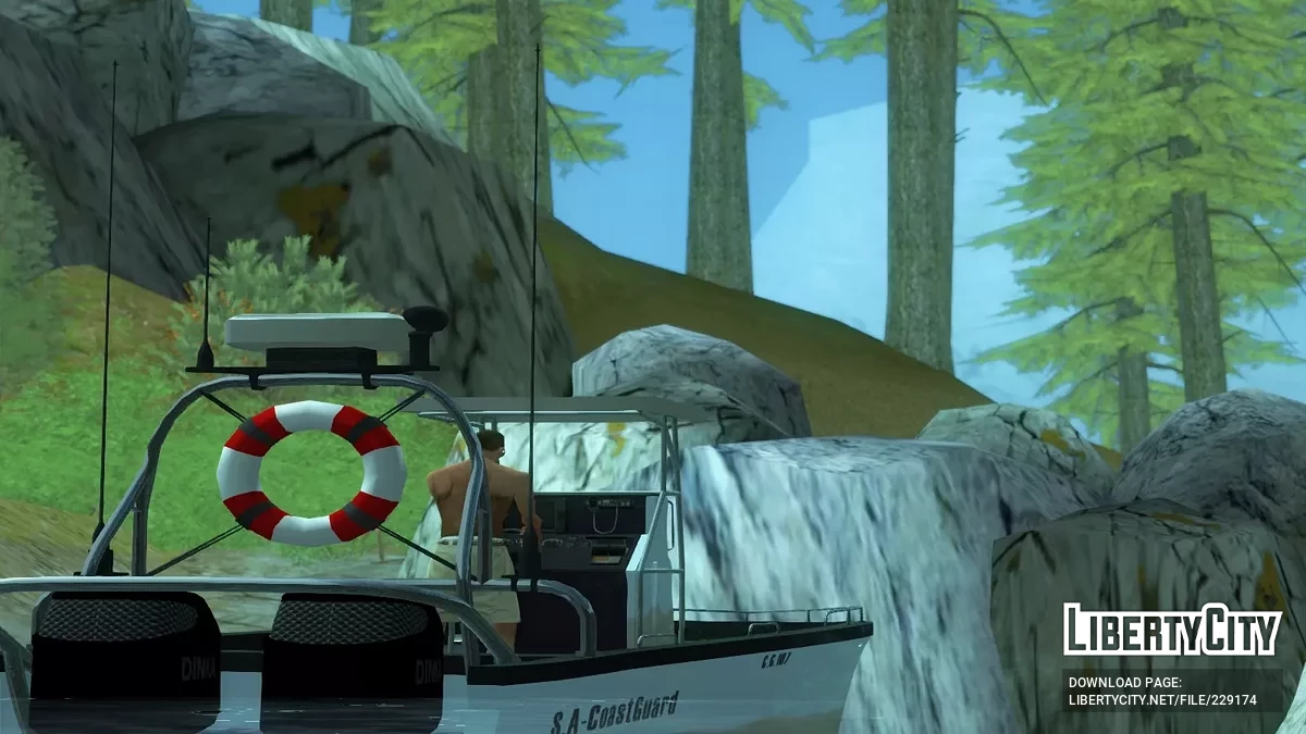 Dinka Guardia Costera de GTA 5 / Online [Estilo HD Unvierse / Vehfuncs] / GTA San Andreas