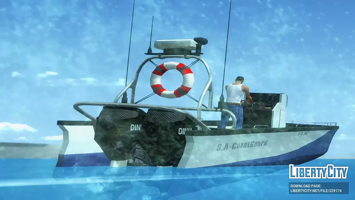 Dinka Guardia Costera de GTA 5 / Online [Estilo HD Unvierse / Vehfuncs] / GTA San Andreas