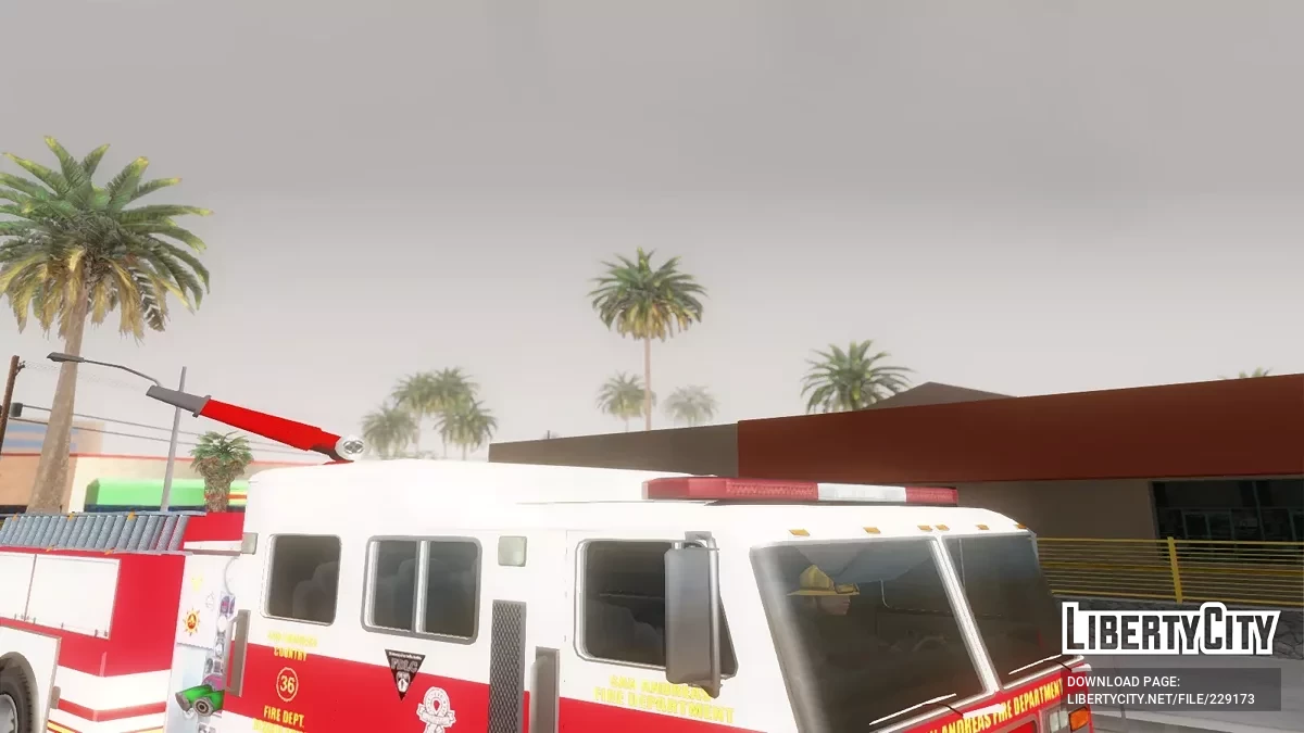 Camión de Bomberos MTL de GTA 5 / Online [Vehfuncs] / GTA San Andreas