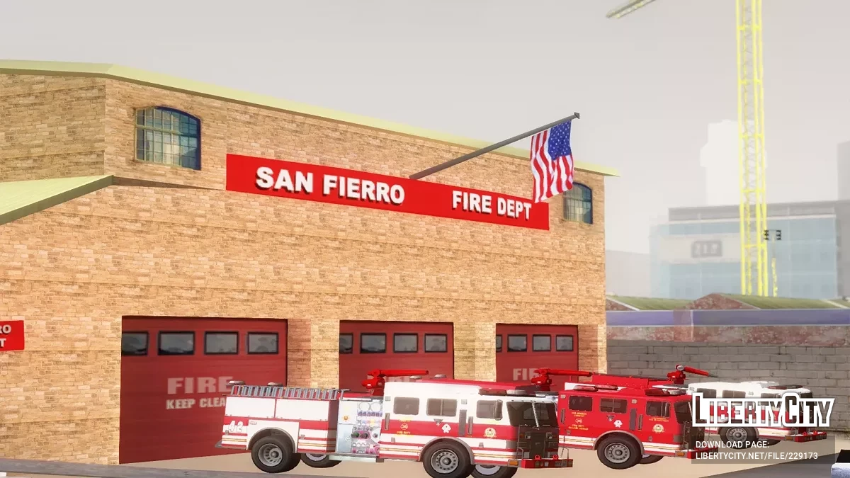 Camión de Bomberos MTL de GTA 5 / Online [Vehfuncs] / GTA San Andreas