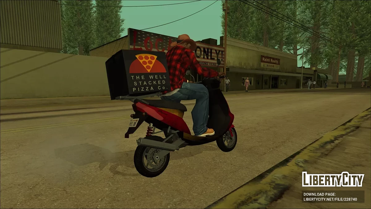 Pegassi Pizzaboy з GTA 5 / GTA San Andreas
