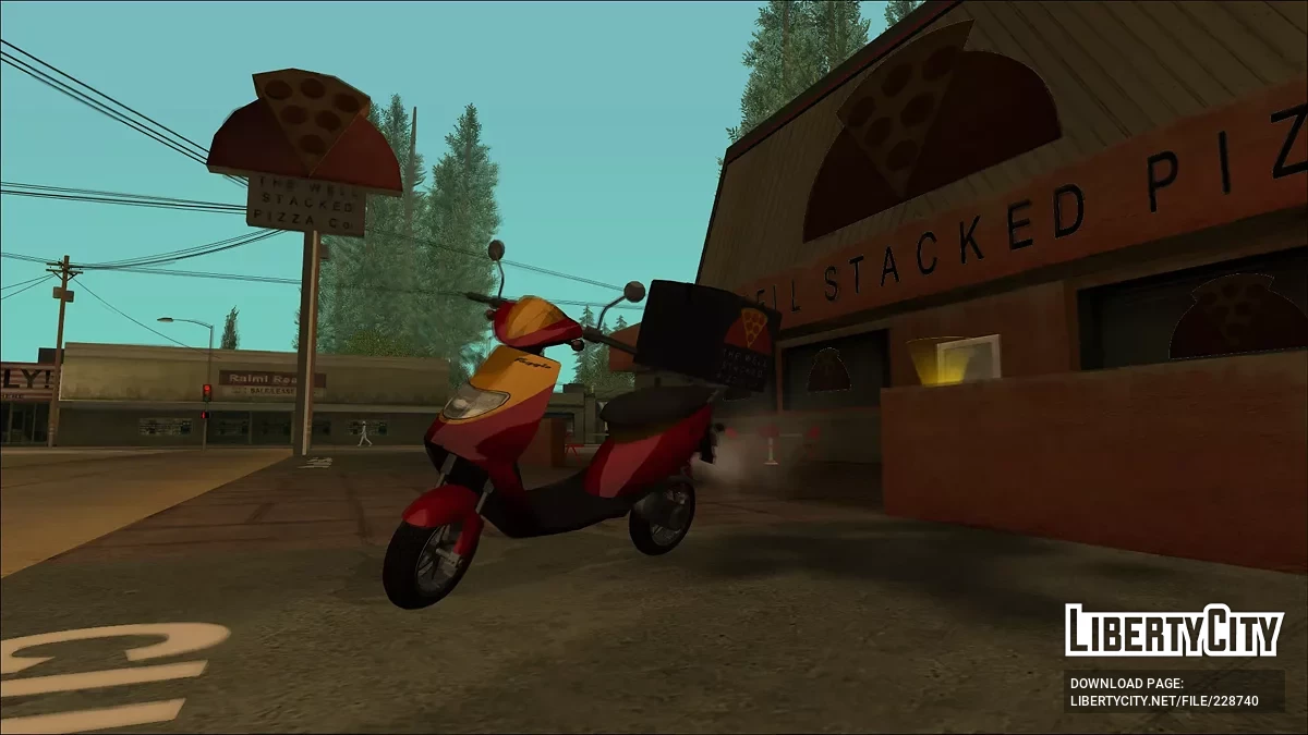 Pegassi Pizzaboy з GTA 5 / GTA San Andreas
