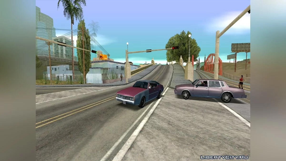 Tinge sky on cars v1 / GTA San Andreas