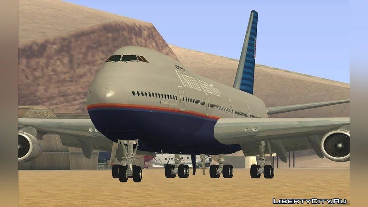 Boeing 747-100 United Airlines / GTA San Andreas