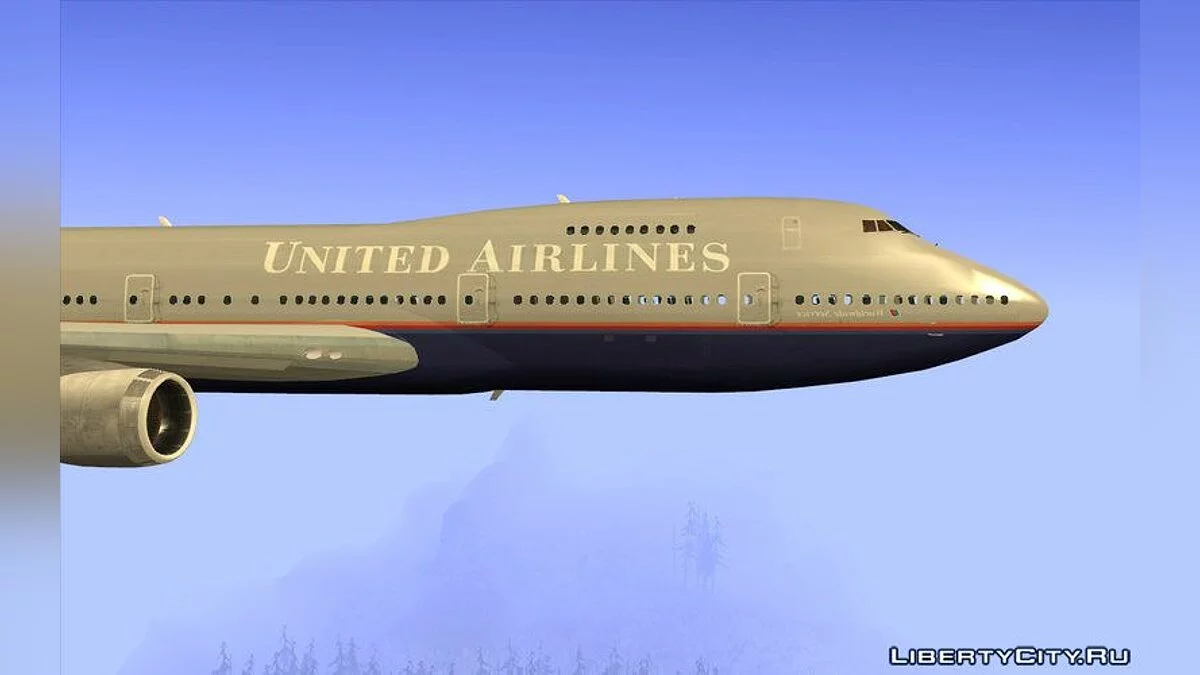 Boeing 747-100 United Airlines / GTA San Andreas