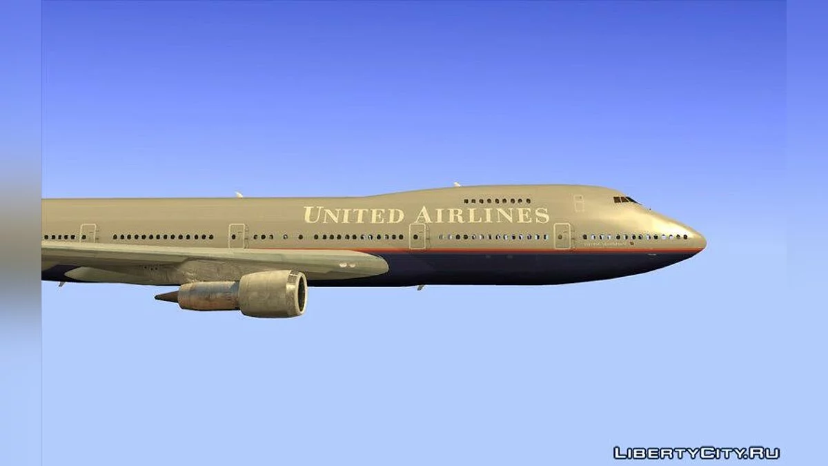 Boeing 747-100 United Airlines / GTA San Andreas
