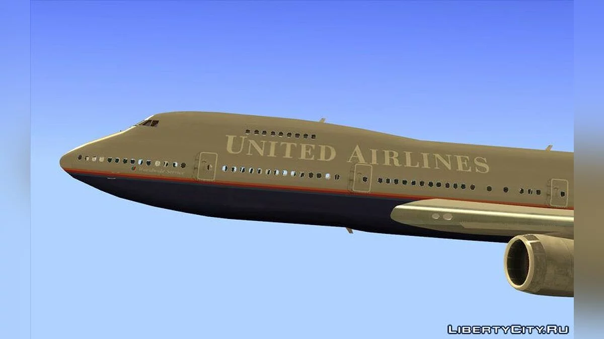 Boeing 747-100 United Airlines / GTA San Andreas