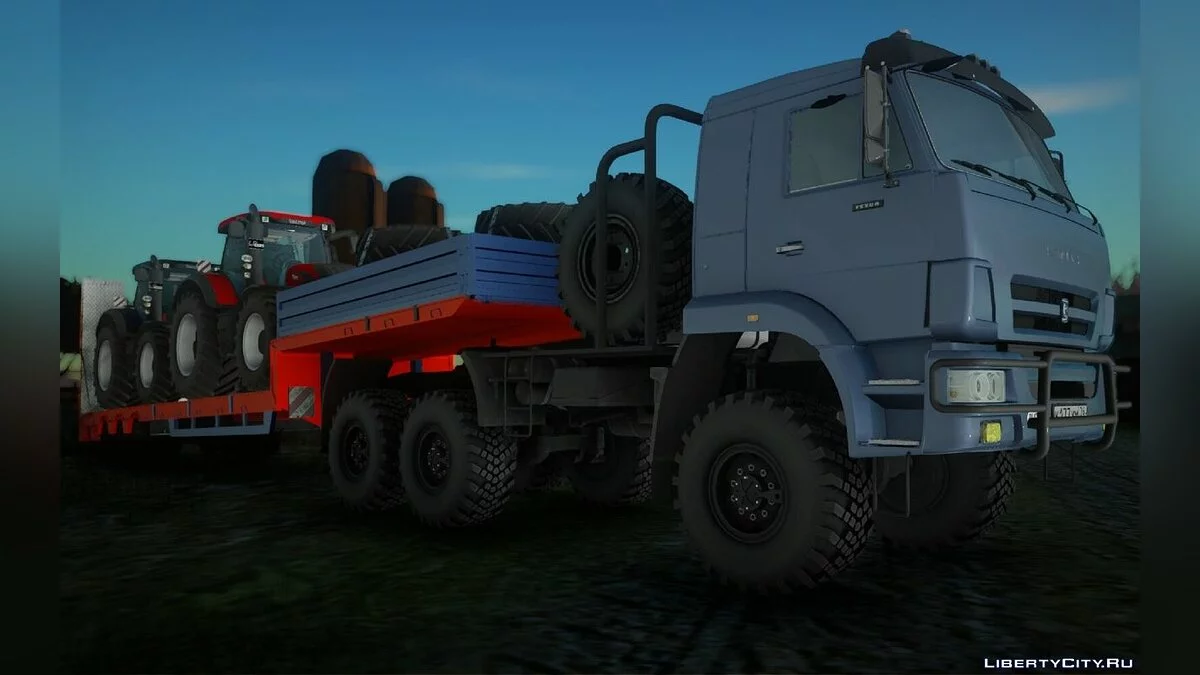 Трал із Тракторами Valtra S / GTA San Andreas
