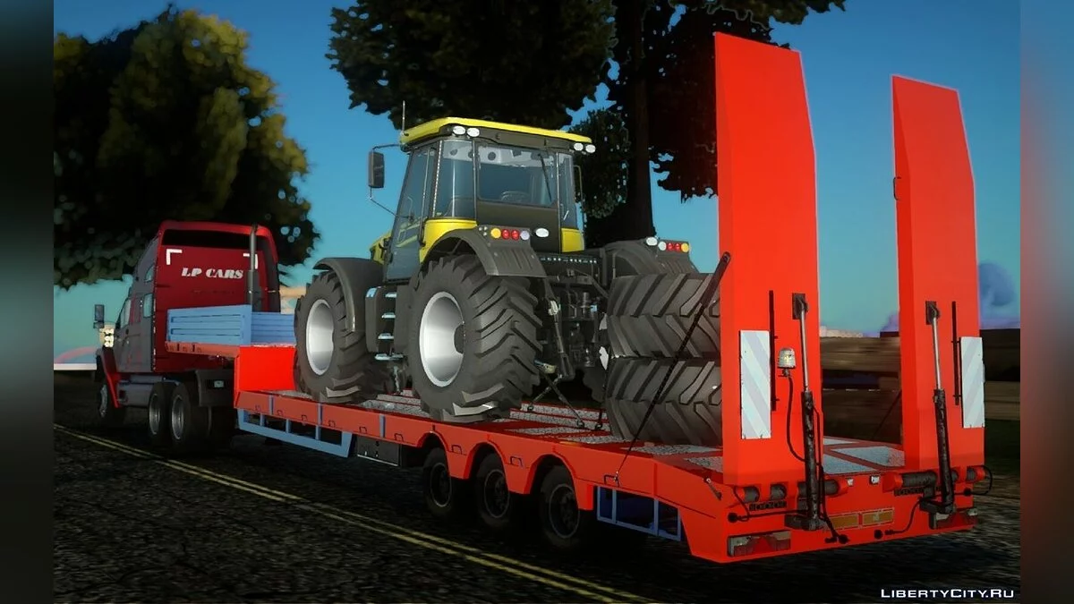 Трал з трактором JCB Fastrac / GTA San Andreas