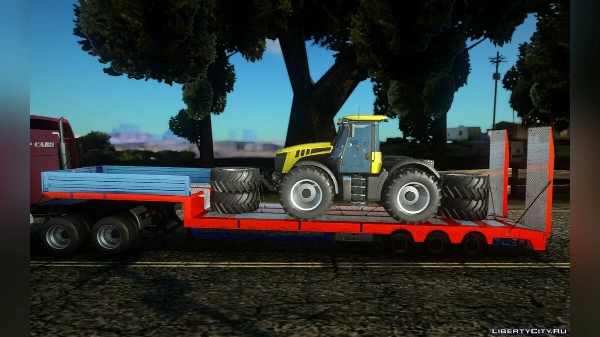 Трал з трактором JCB Fastrac / GTA San Andreas