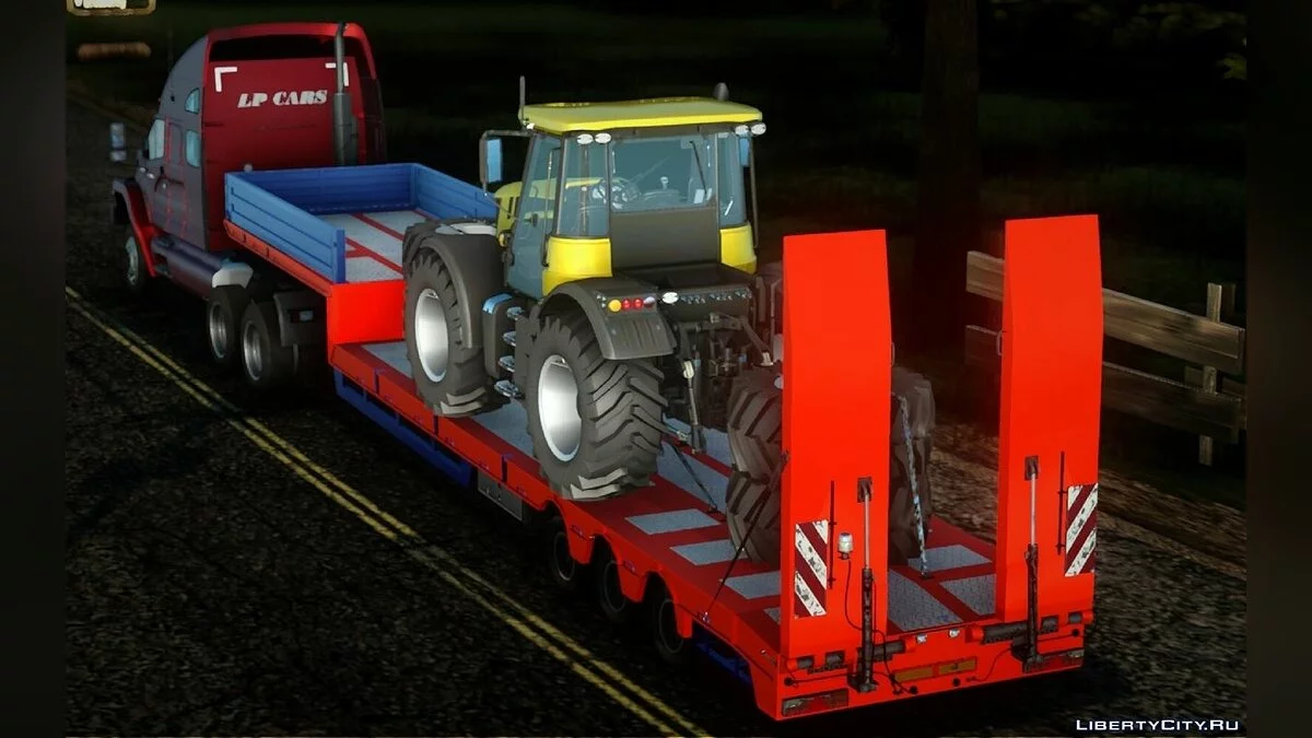 Трал з трактором JCB Fastrac / GTA San Andreas