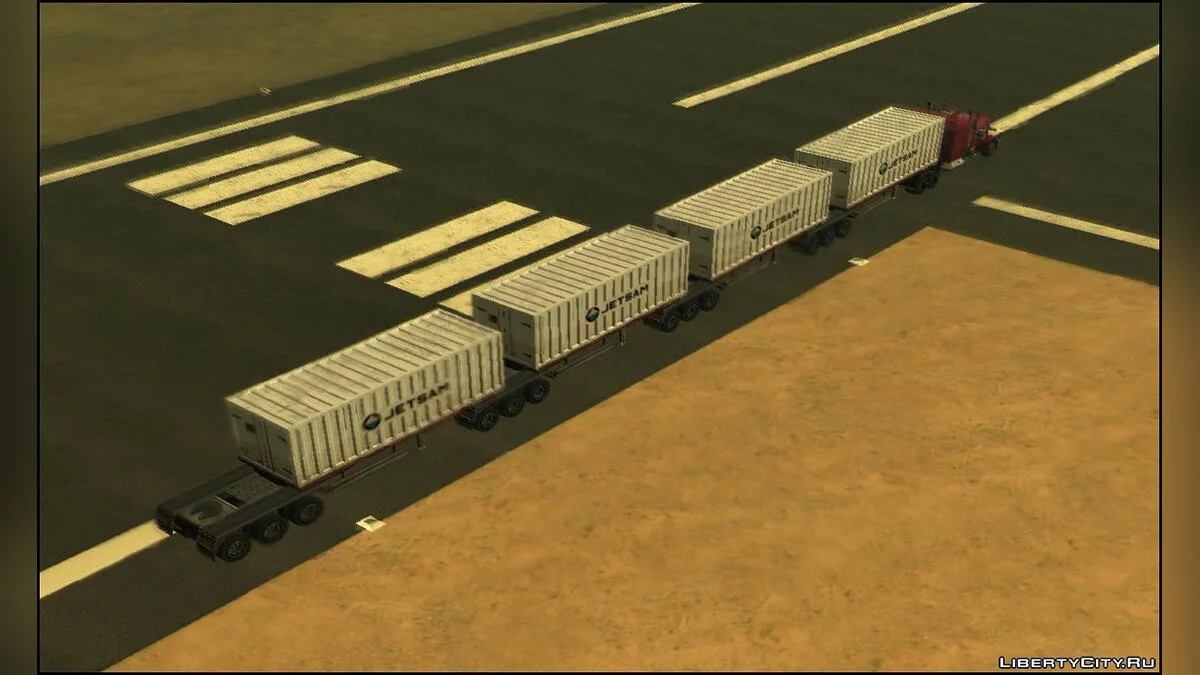Paquete de Remolques B-Double Roadtrain [Estilo SA] / GTA San Andreas