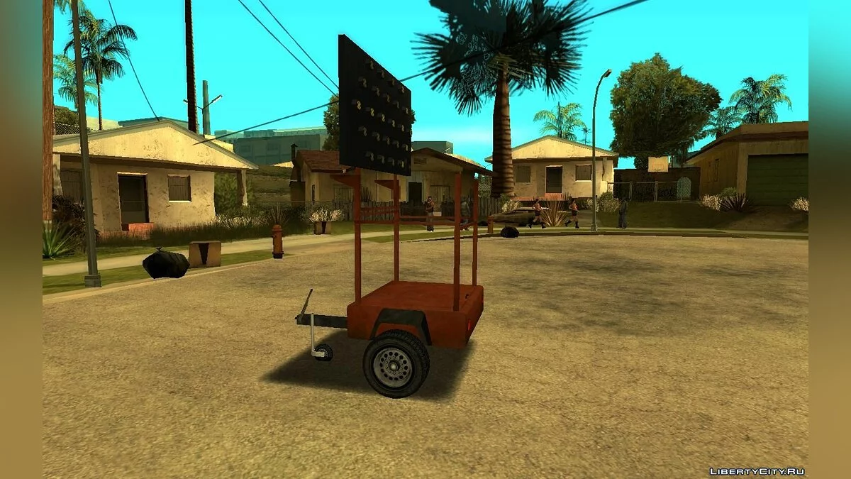 GTA 5 Arrowboard Trailer / GTA San Andreas