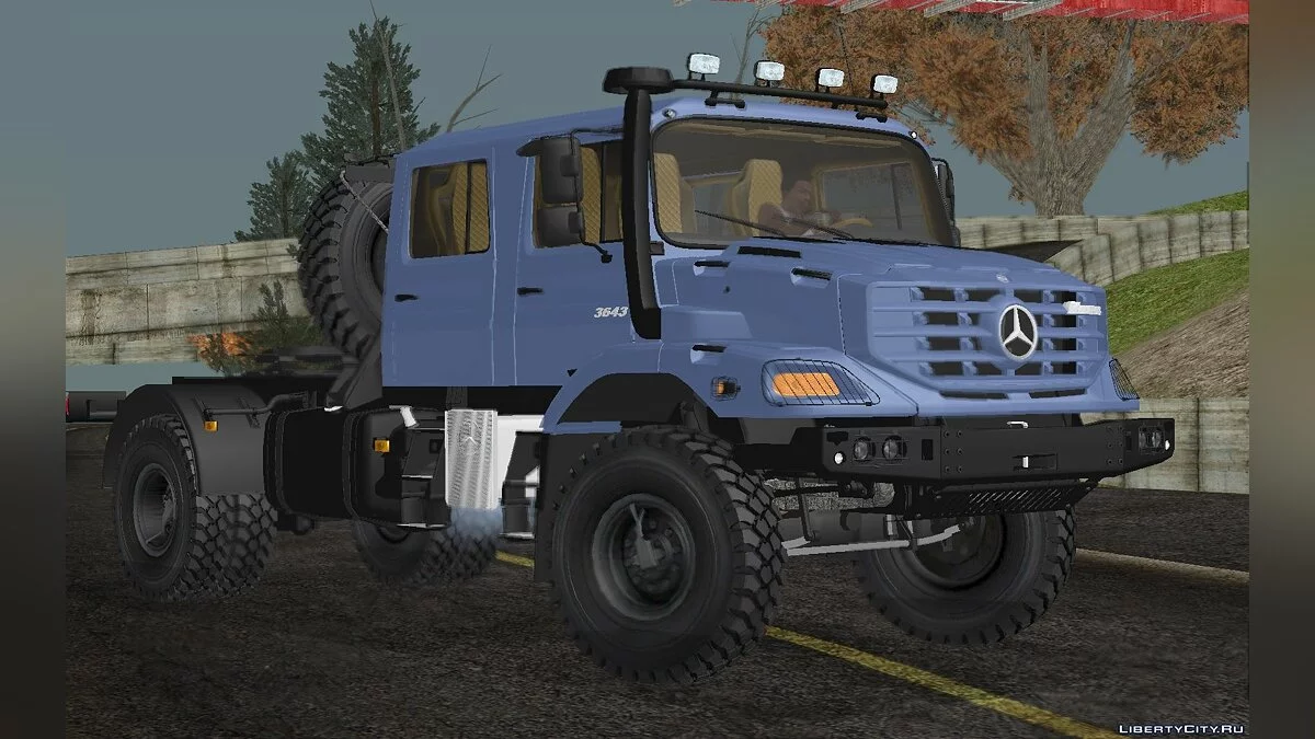 梅赛德斯-奔驰Zetros 3643 拖车 / GTA San Andreas