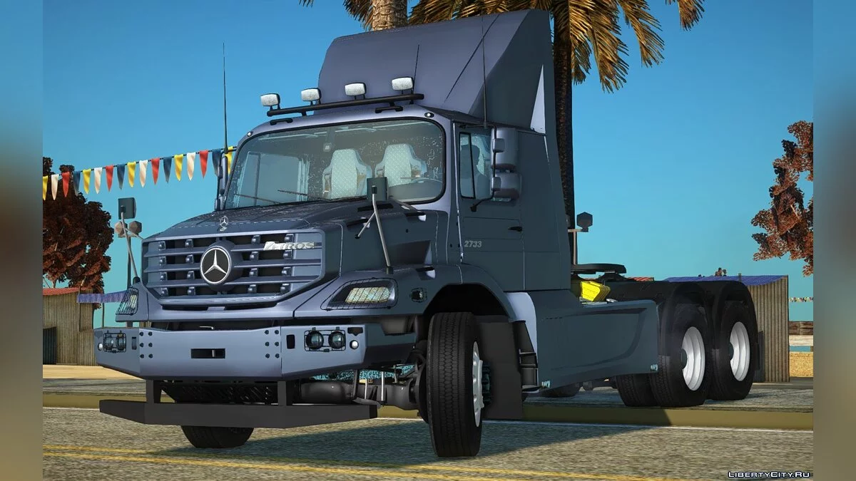 Mercedes-Benz Zetros Магистральный тягач + полуприцеп УЗСТ / GTA San Andreas