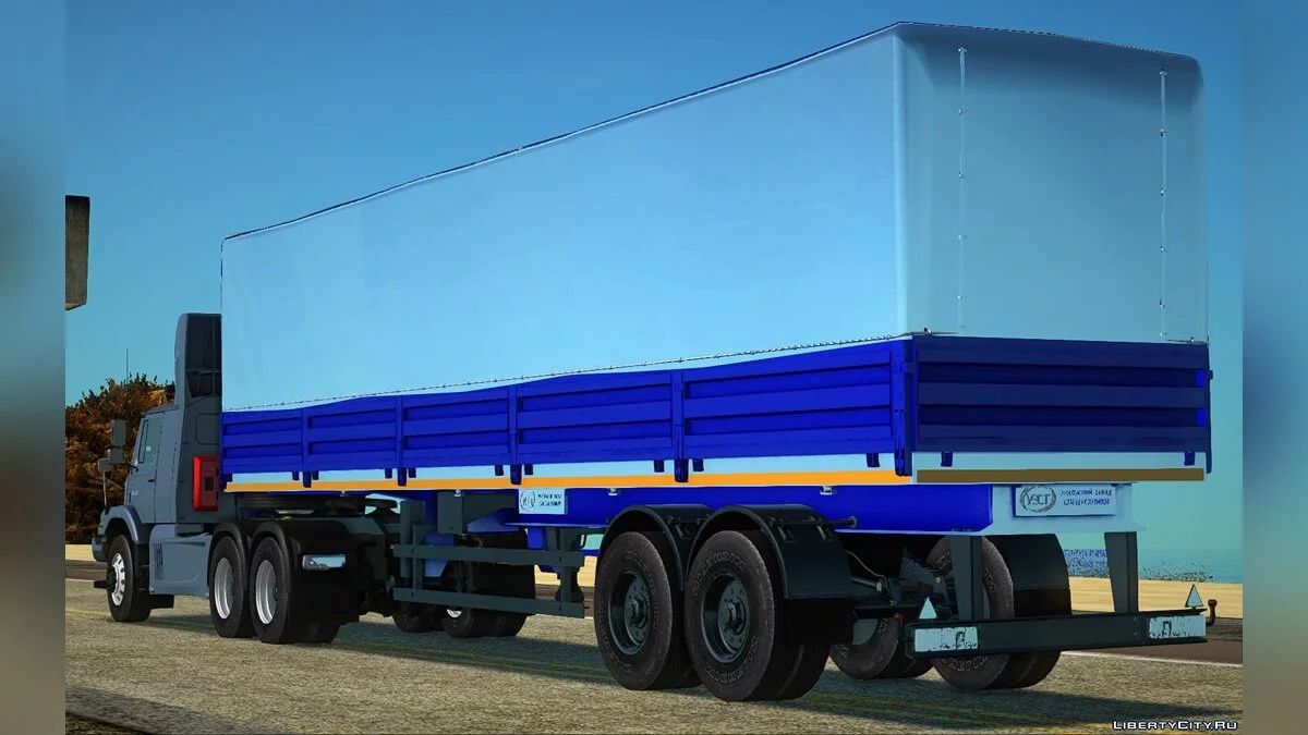 Mercedes-Benz Zetros Магистральный тягач + полуприцеп УЗСТ / GTA San Andreas