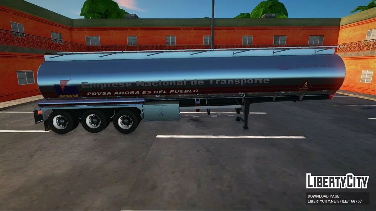 Трейлер Tank Fuel PDVSA / GTA San Andreas