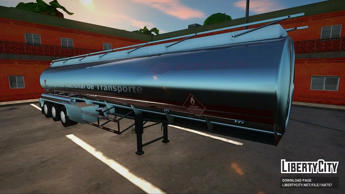 Трейлер Tank Fuel PDVSA / GTA San Andreas