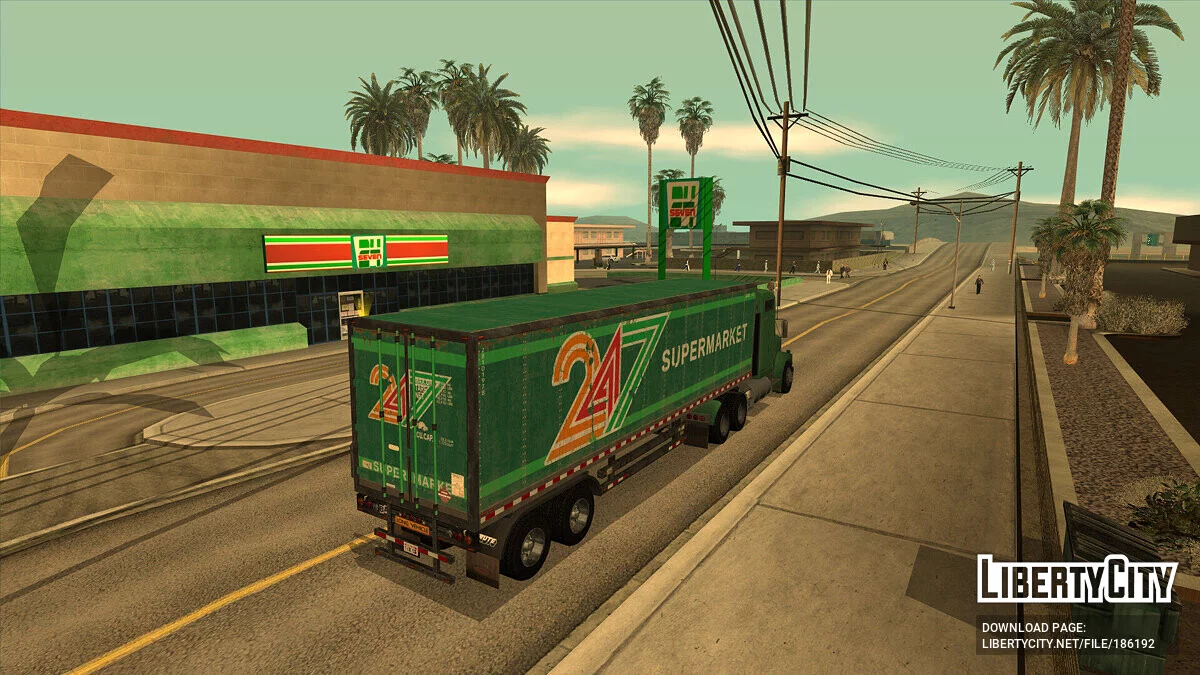 GTA 5 Brute Cargo Trailer / GTA San Andreas