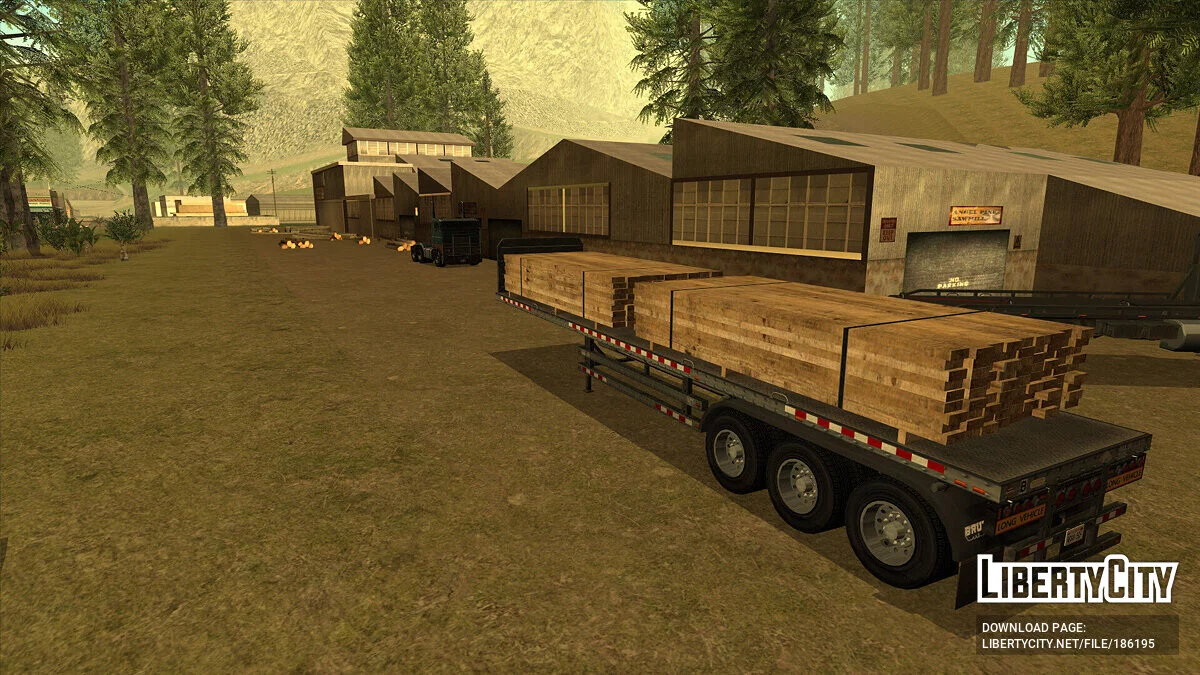 GTA 5 Brute Flatbed Trailer / GTA San Andreas