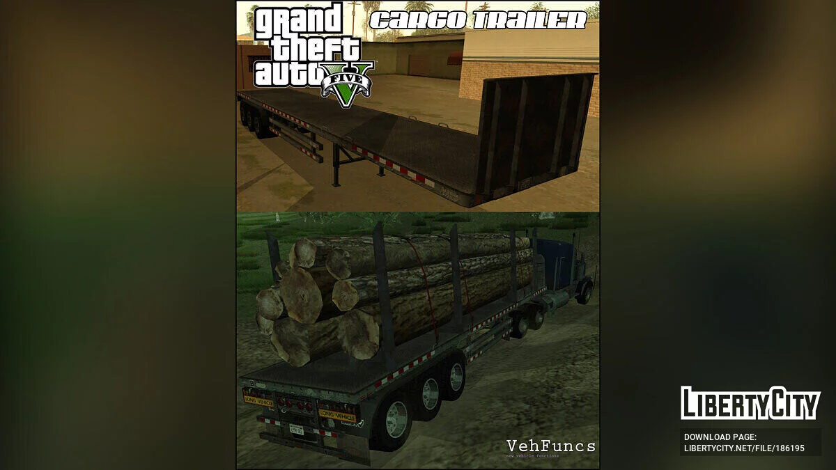 GTA 5 Brute Flatbed Trailer / GTA San Andreas
