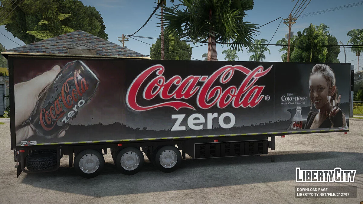 Remolque Chereau Coca Cola Zero Truck / GTA San Andreas