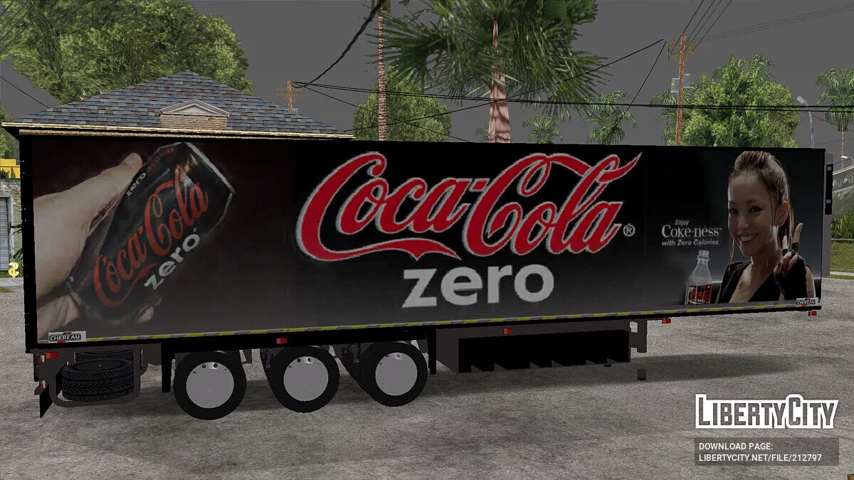 Remolque Chereau Coca Cola Zero Truck / GTA San Andreas