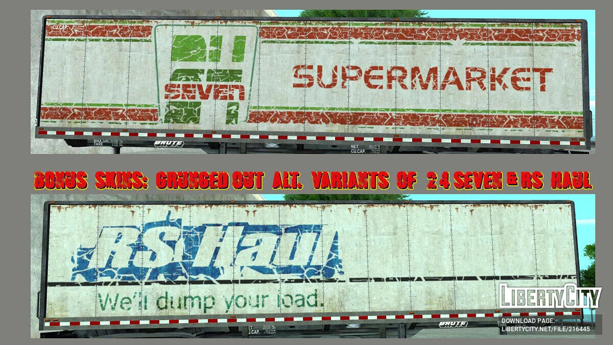 Brute Truck Trailer (+ Extras) / GTA San Andreas