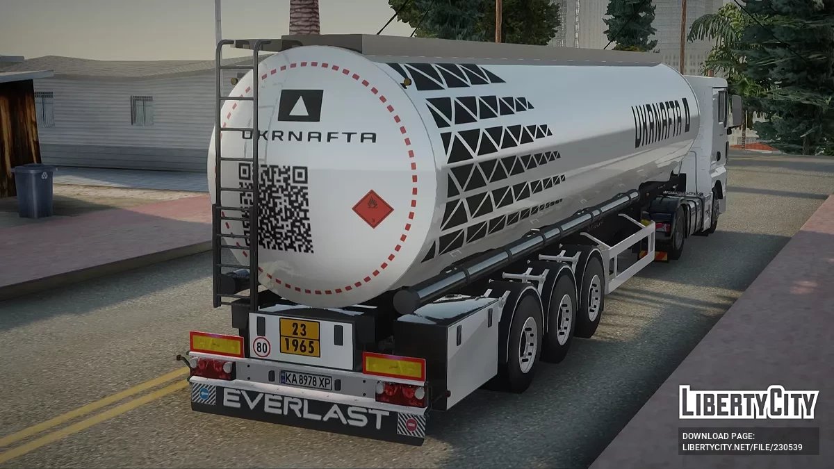 Ukrnafta tank semi-trailer / GTA San Andreas