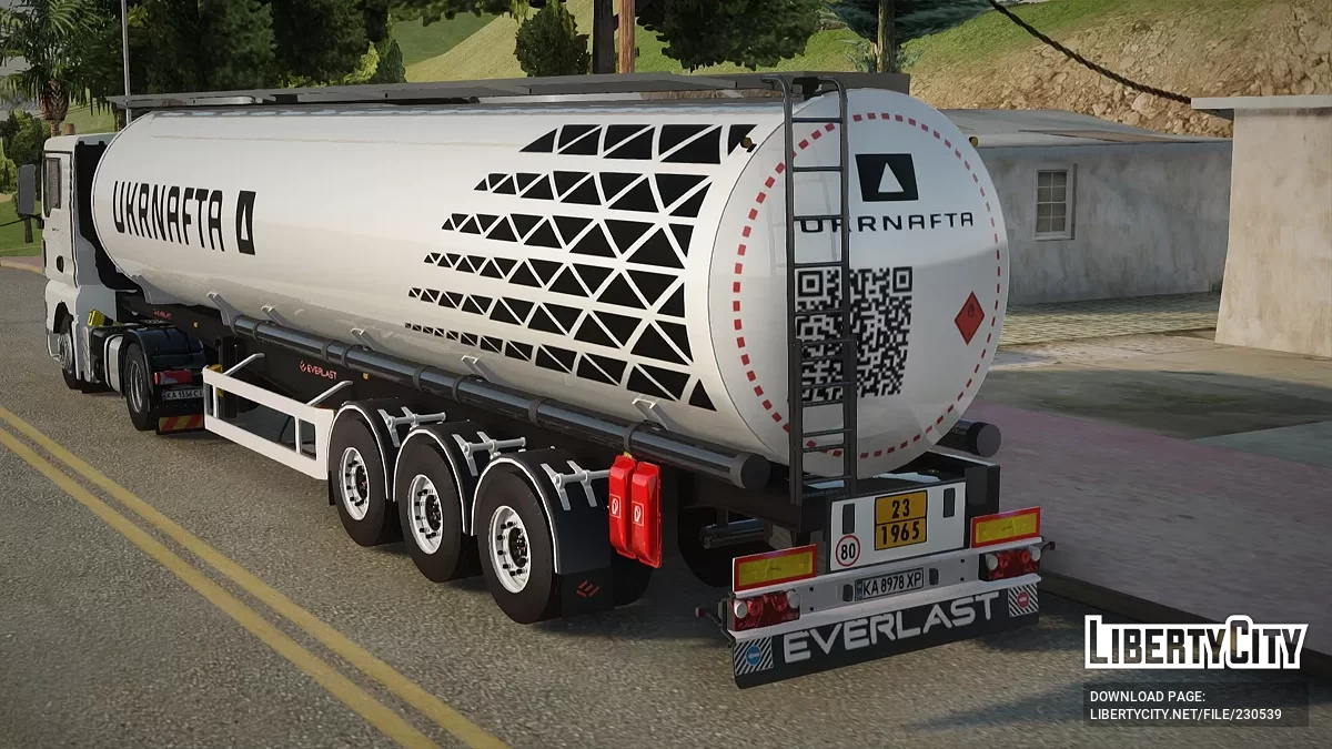 Ukrnafta tank semi-trailer / GTA San Andreas