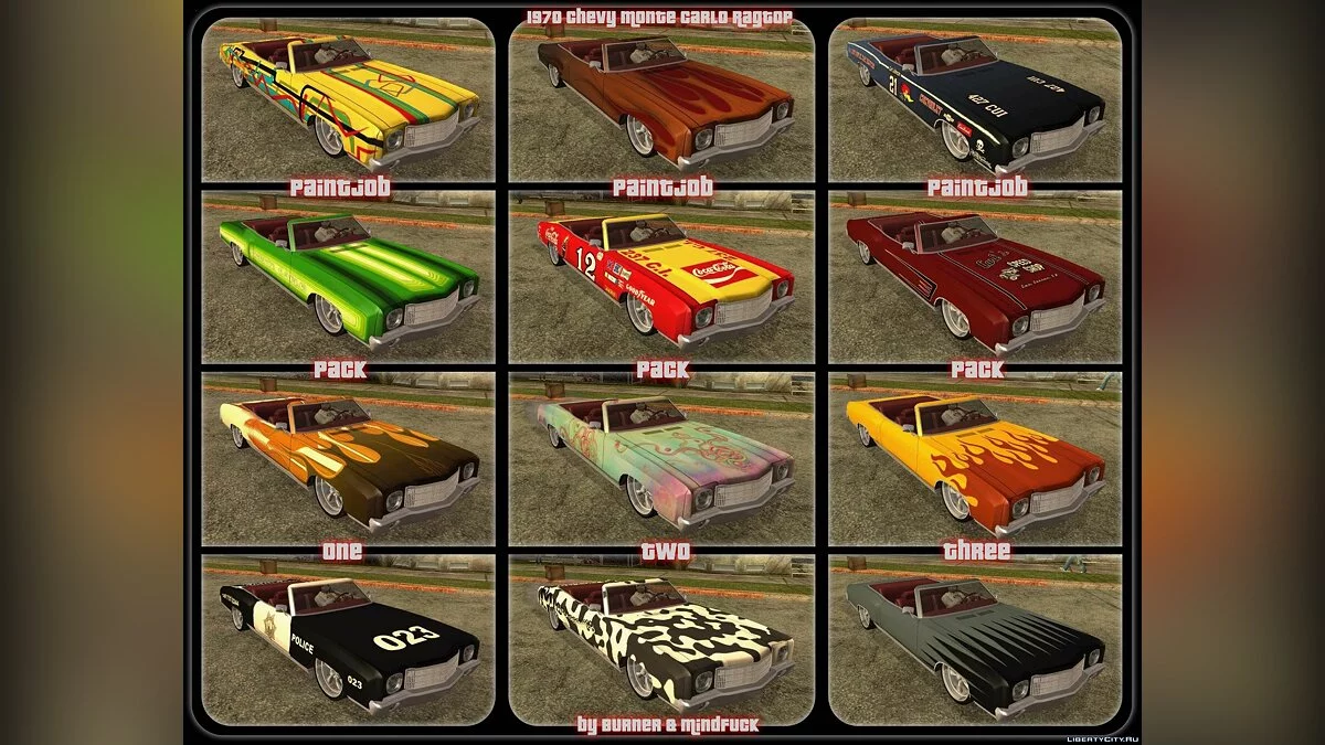 1970 Chevrolet Monte Carlo Convertible / GTA San Andreas