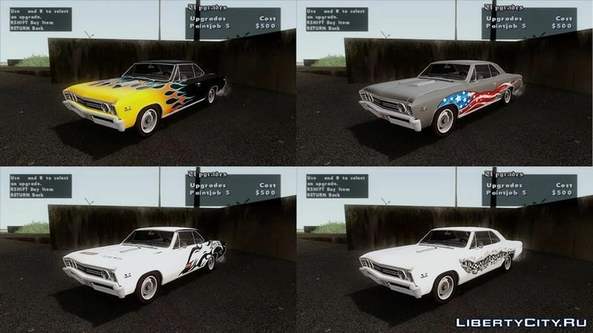 1967 Chevrolet Chevelle SS 396 L78 Hardtop Coupe / GTA San Andreas